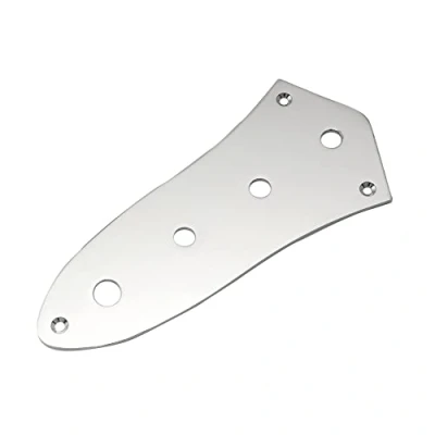 Abbildung von Musiclily 4 Loch Kontrollplatte Control Plate für Jazz Bass, Chrom