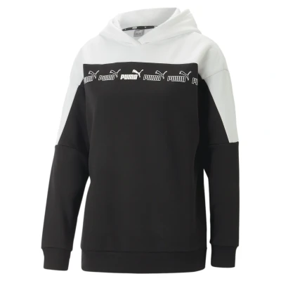 Abbildung von Puma Around THE Block Kapuzenpullover, Damen, Größe: Small, Black white