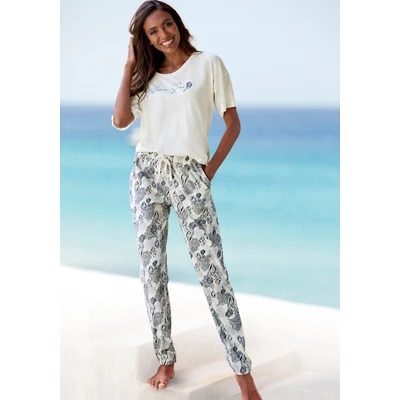 Abbildung von Vivance Dreams Pyjama, (Set, 2 tlg.), Allover Druck