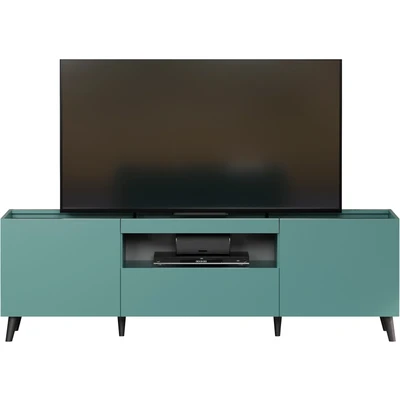 Abbildung von andas TV Board &quot;Mikkeline&quot;, (1 St.), matt, B / H: ca. 181 60 cm, Schrank, blau, Türkis