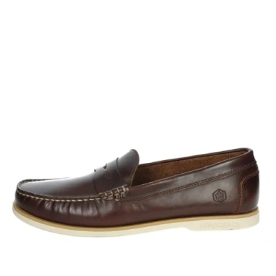 Abbildung von LUMBERJACK Navigator Bootsslipper, Glattleder, Brown SM07802 005 Bootsschuh