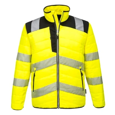 Abbildung von Portwest PW3 Warnschutz Steppjacke, Größe: XL, Farbe: Gelb/Schwarz, PW371YBRXL