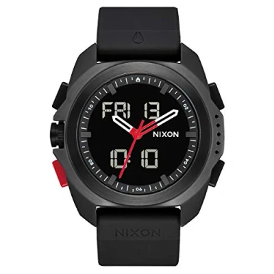 Abbildung von Nixon Herren Analog Digital Japanisches Miyota Uhr mit Silikon Armband A1267008 00