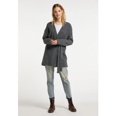 Abbildung von Dreimaster Incus Strickjacke, Damen, Größe: XL/XXL, Grau melange