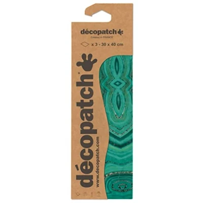 Abbildung von Decopatch Décopatch C863C Packung mit 3 Blatt Papier gleichen Musters, Nr. 863, praktisch und einfach zum Verwenden, ideal für Ihre Pappmachés Bastelprojekte, 1 Pack