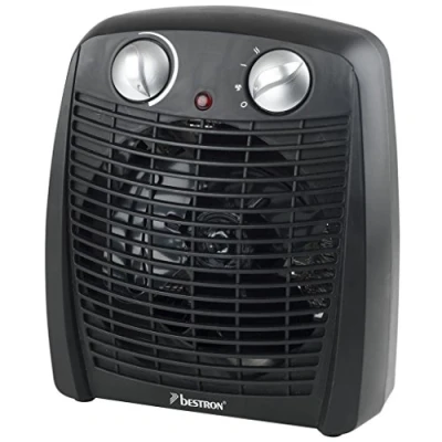 Abbildung von bestron Heizlüfter &quot;AFH211B&quot;, 2000 W, Thermostat, Temperaturüberwachung, Schwarz