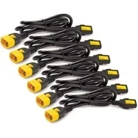 Abbildung von APC Stromkabel AP8704S WW (6 Stück, verriegelbar, C13 auf C14, 1.2 m)