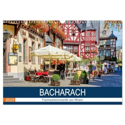 Abbildung von Bacharach Fachwerkromantik am Rhein (Wandkalender 2025 DIN A3 quer), CALVENDO Monatskalender