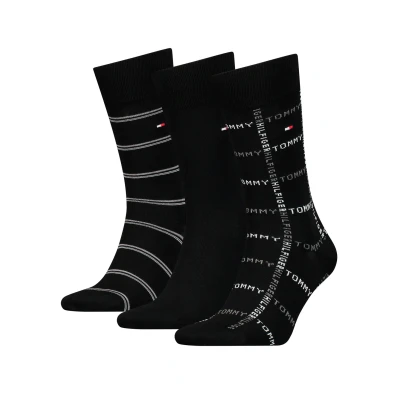 Abbildung von Tommy Hilfiger SOCK 3P Socken, Herren, Größe: 39 42, Black