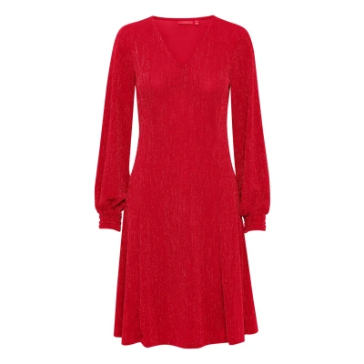 Abbildung von Fransa Frlova DR Freizeitkleid, Damen, Größe: Small, Haute red mix
