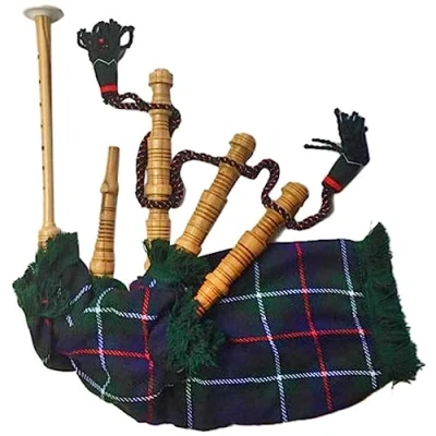 Abbildung von Kinderspielzeug Dudelsack Junior Set mit Dudelsack, Übungs Chanter Schilf viele Schottenkaro erhältlich (Mackenzie Tartan)