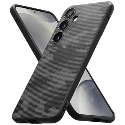 Abbildung von Ringke Onyx Case Kompatibel mit Samsung Galaxy S24 Hülle 6,2 Zoll (2024), rutschfeste Flexibel TPU Kratzfeste Dünne Handyhülle Design Muster Camo Black