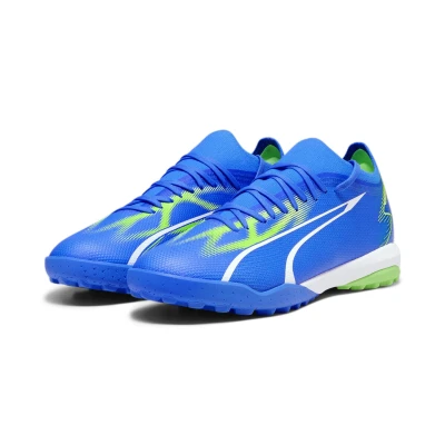 Abbildung von Puma Ultra Match TT Fußballschuh Multinocken, Herren, Größe: 44, blue white pro green Schuhe