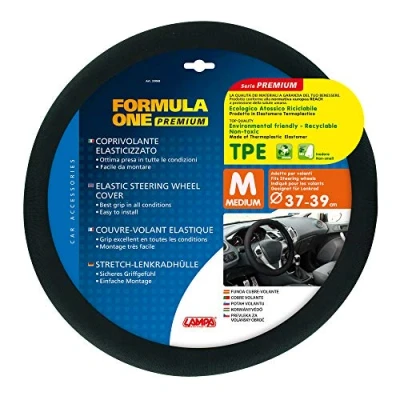 Abbildung von Lampa 33068 Formula One Lenkradbezug aus Polyester M Ø 37/39 cm