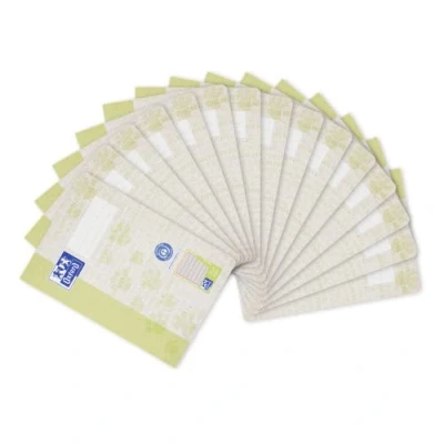 Abbildung von Oxford Schulheft A5 Recycling, 16 Blatt, Lineatur 1, liniert, 15 Stück
