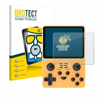 Abbildung von BROTECT Entspiegelungs Schutzglas für Powkiddy RGB20S Schutz Folie Panzerfolie Glas Matt [Extrem Kratzfest 9H, Anti Reflex, Fingerprint]