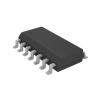 Abbildung von Microchip Technology MCP3424 E/SL Datenerfassungs IC Analog Digital Wandler (ADC) Intern SOIC 14