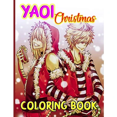 Abbildung von Yaoi Christmas Coloring Book: Adult Books For Women And Men, Stress Relieving