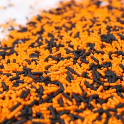 Abbildung von Streuselheld Jimmie&#039;s Halloween 80g Streusel zum Dekorieren und Verzieren von Gebäck aller Art wie Torten Kuchen Keksen Zuckerstreusel