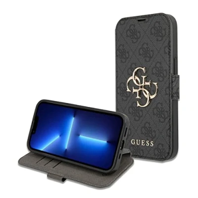 Abbildung von GUESS GUBKP13X4GMGGR Hülle für iPhone 13 Pro Max 6,7&quot; grau buchen 4G Big Metal L