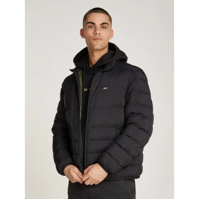 Abbildung von Tommy Jeans Packable Jacket Daunenjacke, Herren, Größe: Large, Black