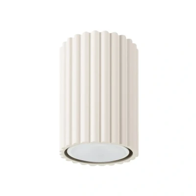 Abbildung von Deckenleuchte Karbon, beige, Höhe 10 cm, Aluminium