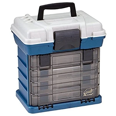 Abbildung von Plano 1364 4 By Rack System 3650 Größe Tackle Box, Premium Storage, Blau Metallic/Silber.