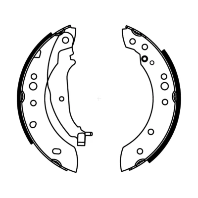 Abbildung von ABE C05063ABE Bremsbacken Hinterachse 203 38 MITSUBISHI: Colt 6, VI CZC Cabrio, SMART: Forfour I
