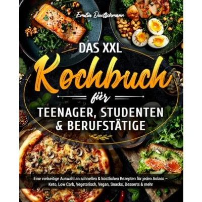 Abbildung von Das XXL Kochbuch für Teenager, Studenten &amp; Berufstätige: Eine vielseitige Auswahl an schnellen und köstlichen Rezepten jeden Anlass Keto, Low Carb, Vegetarisch, Vegan, Snacks, Desserts mehr