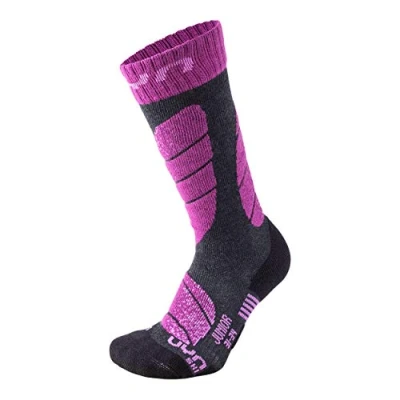 Abbildung von UYN Juniors Anthracite Melange/Violet 24 26 Ski Socken
