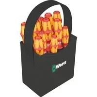 Abbildung von Wera Schraubendreher Kraftform 2go 100 VDE Set 11teilig Schlitz, Kreuz