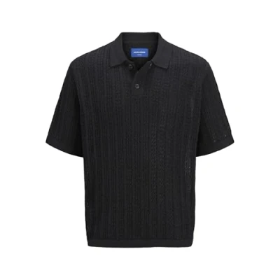 Abbildung von Jack &amp; Jones Jorfinn Poloshirt, Herren, Größe: Large, Black