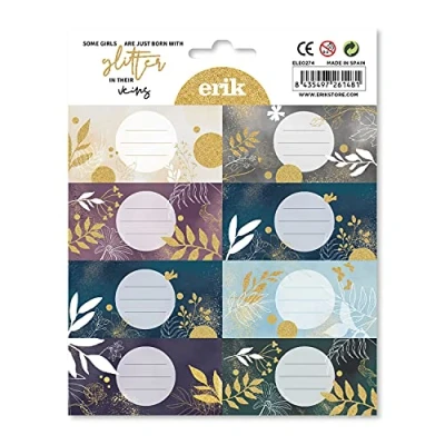 Abbildung von Grupo Erik: Erik Sticker Aufkleber Glitter Etiketten selbstklebende zum Beschriften