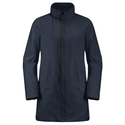 Abbildung von Jack Wolfskin Textor Regenjacke / wasserabweisende Jacke, Damen, Größe: XS, Night blue