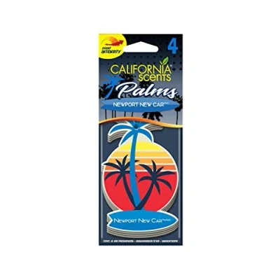 Abbildung von California Car Scents AC CS AMBIENTADOR COCHE Palmera Papel 4UDS Nuevo