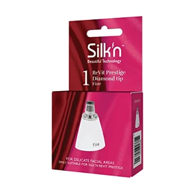 Abbildung von Silk&#039;n Gesichtspeeling Aufsatz, Fine, Diamant Peeling, ReVit Prestige, weiß, 3.2x2.1x4 cm