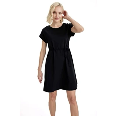 Abbildung von DeFacto Damen T8057AZ Dress, Black, XXL