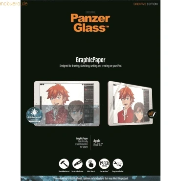 Abbildung von Apple iPad 10.2 (2021) Schutzfolie PanzerGlass GraphicPaper Screenprotector Displayschutz (2019 / 2020 2021)