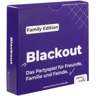 Abbildung von more is Spiel, Kartenspiel Blackout Family Edition, Made in Europe