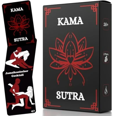 Abbildung von Das abwechslungsreiche Sex Kartenspiel für Paare ab 18, Kamasutra Karten Kartenspiel, Spiele Paare, Erotikspiele intime Momente, Geschenk ihn &amp; sie oder zum Valentinstag!