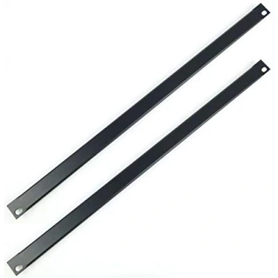 Abbildung von 2 x 0,5 HE Adam Hall U Rackblende 483 mm 19&quot; Stahl Schwarz Frontplatte Rackpanel Blindplatte Blindabdeckplatte Blindabdeckung (2 Rackblende)