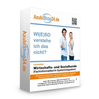 Abbildung von Lernkarten Wiso Wirtschafts und Sozialkunde Fachinformatiker Systemintegration: Prüfungsvorbereitung auf die Abschlussprüfung