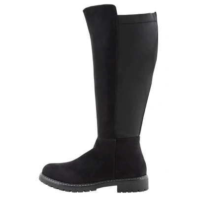 Abbildung von Sheego Weitschaftstiefel &quot;Große Größen&quot;, mit Stretcheinsatz, in Wildleder Optik