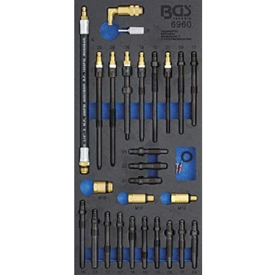 Abbildung von BGS Werkzeugset &quot;Adapter für Kompressions und Druckverlusttester&quot;, 30 tlg., Werkstattwageneinlage 1/3