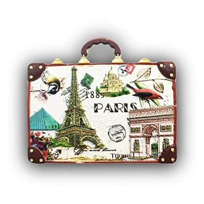Abbildung von 3D Paris Frankreich Kühlschrank Kühlschrankmagnet Tourist Souvenirs Handmade Harz Handwerk Magnetischen Aufkleber Home Küche Dekoration Reise Geschenk