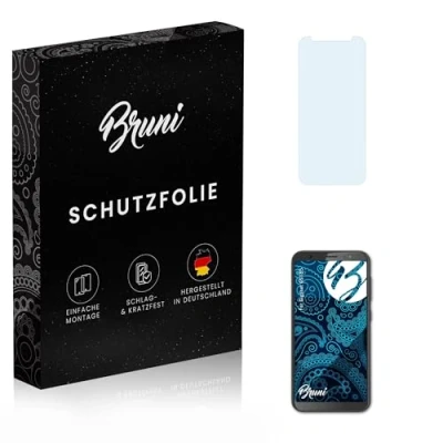 Abbildung von Bruni Schutzfolie kompatibel mit Gigaset GS185 Folie, glasklare Displayschutzfolie (2X)