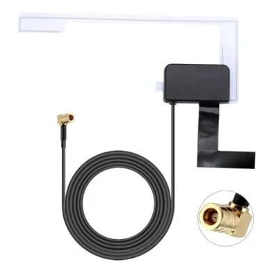 Abbildung von Audioproject A144 DAB Antenne Auto Scheibenantenne Autoradio SMB Adapter 5m Kabel +15 dB DAB+ KFZ kompatibel für Pioneer Kenwood Clarion Sony Blaupunkt Autoantenne