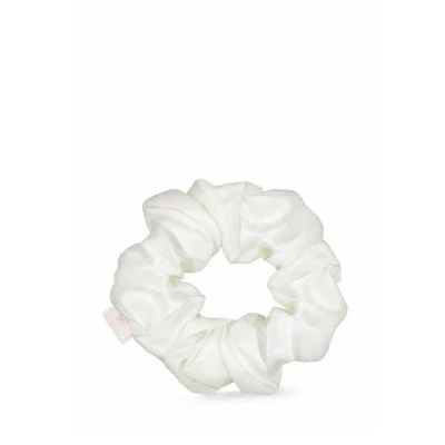 Abbildung von Crystallove SILK Scrunchie Jedwabna Gumka DO WŁOSÓW Haarstylingaccessoires, Damen, Größe: One Size, White