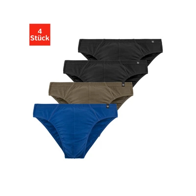 Abbildung von le jogger Slip, (Packung, 4 St.), schmaler Bund mit Markenlabel