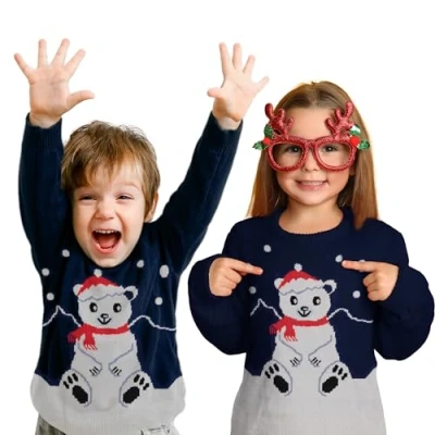 Abbildung von Paw Patrol Strickpullover für Kinder, Größe: 122/128, Blau